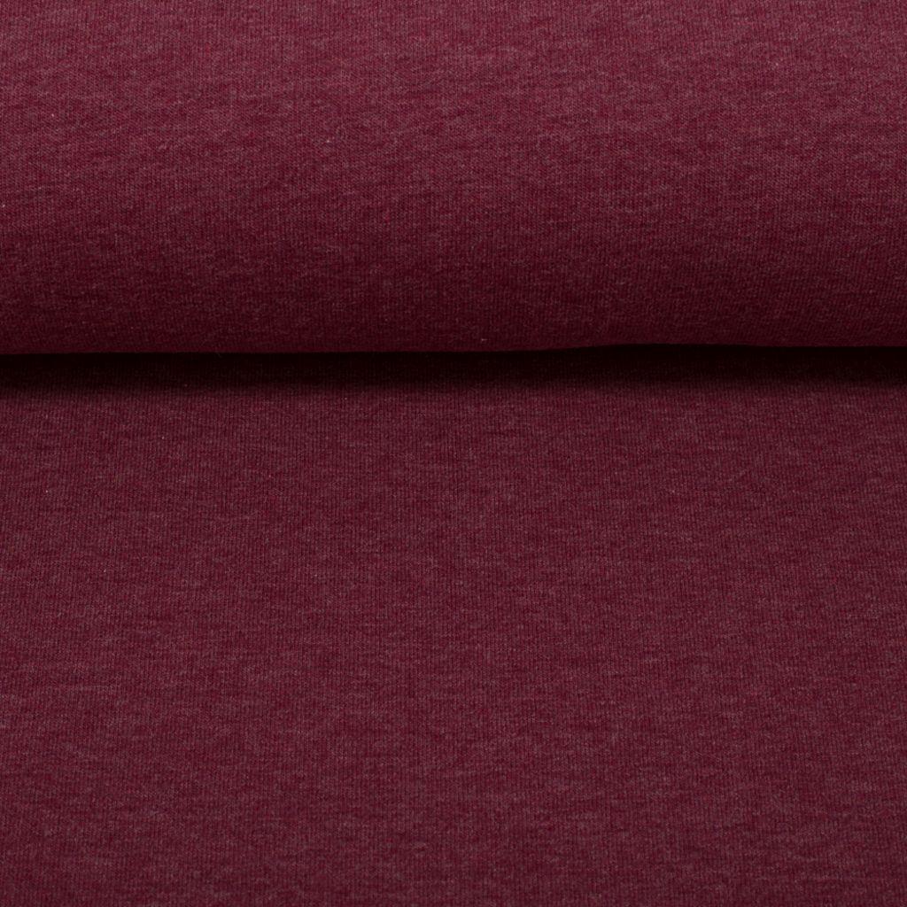 Stretch-Sweat melange bordeaux